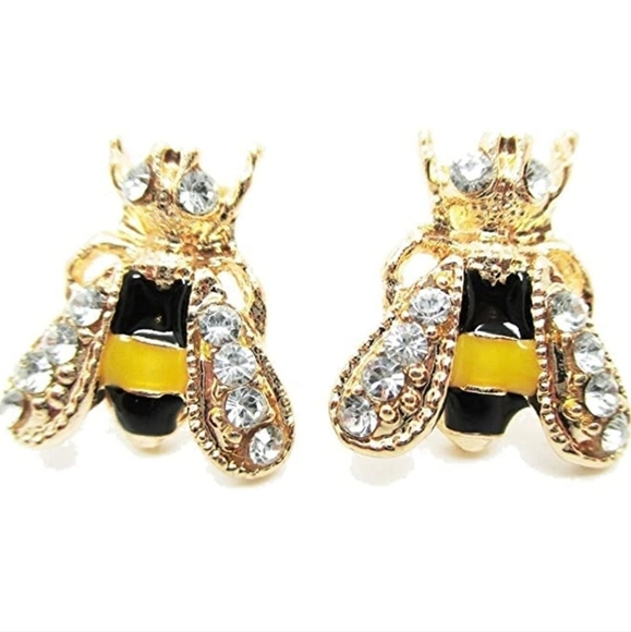 Bumble Bee Stud Earrings - Picture 1 of 4